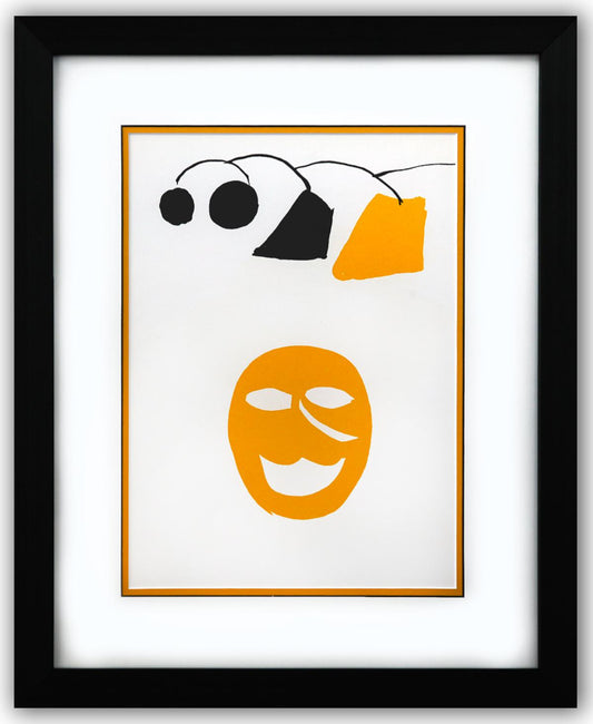 Alexander Calder- Lithograph "DLM221 - Masque jaune"
