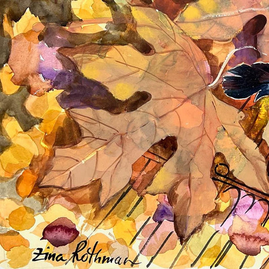 Zina Roitman, Hand Signed Original Painting with Letter of Authenticity.