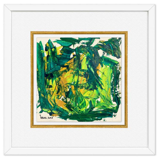 Yuroz, Framed Original Painting, Hand Signed with Letter of Authenticity.
