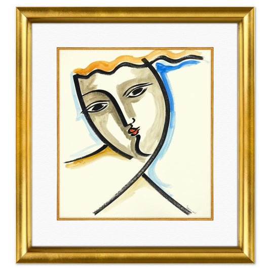 Yuroz, Framed Original Painting, Hand Signed with Letter of Authenticity.