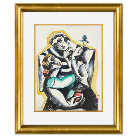 Yuroz, Framed Hand Painted Unique Variation Mixed Media, AP Numbered 1/75 and Hand Signed with Letter of Authenticity.