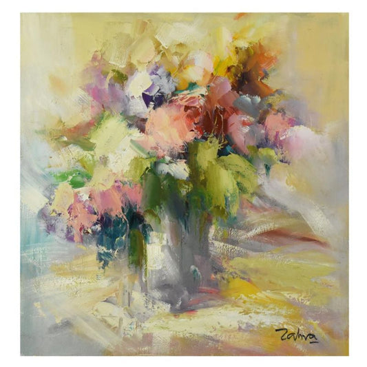 Zahra, Original Acrylic Painting on Canvas (30" x 30"), Hand Signed with Letter of Authenticity.