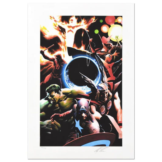 Marvel Comics, "Earth X" Limited Edition Giclee, Numbered and Hand Signed by Alex Ross with Letter of Authenticity.