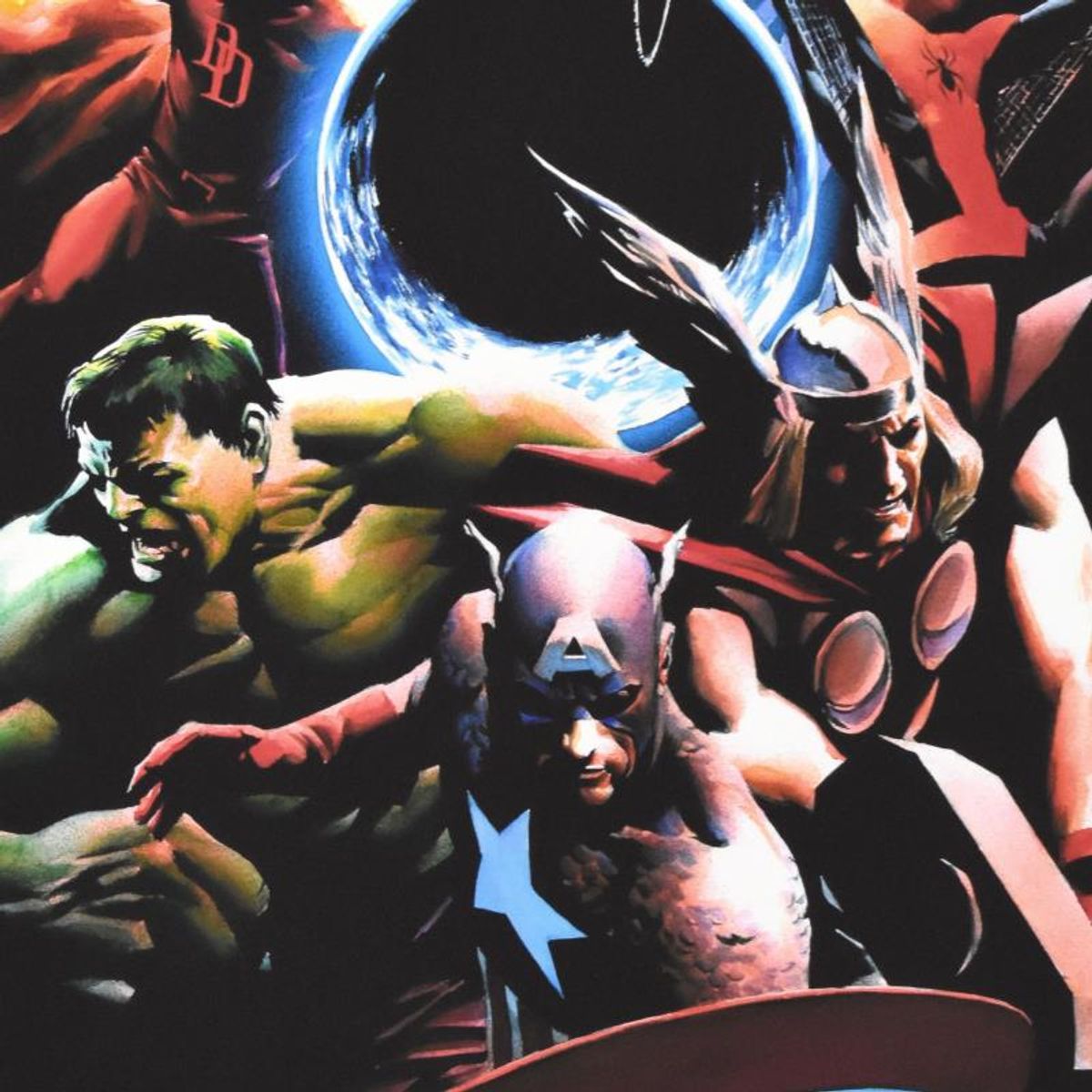 Marvel Comics, "Earth X" Limited Edition Giclee, Numbered and Hand Signed by Alex Ross with Letter of Authenticity.