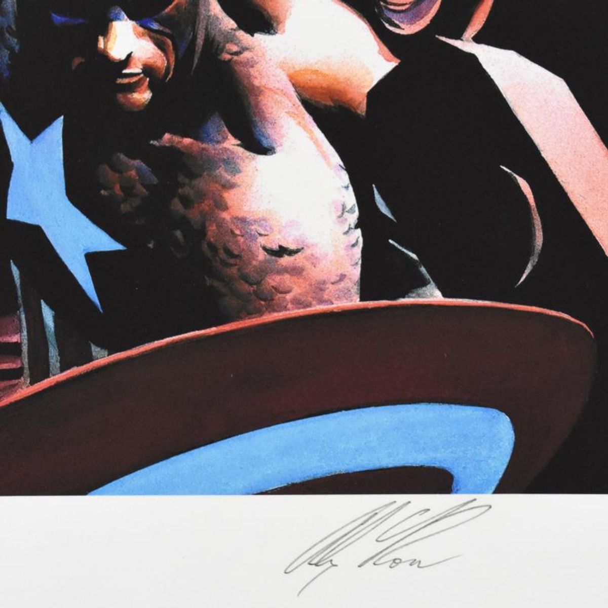 Marvel Comics, "Earth X" Limited Edition Giclee, Numbered and Hand Signed by Alex Ross with Letter of Authenticity.