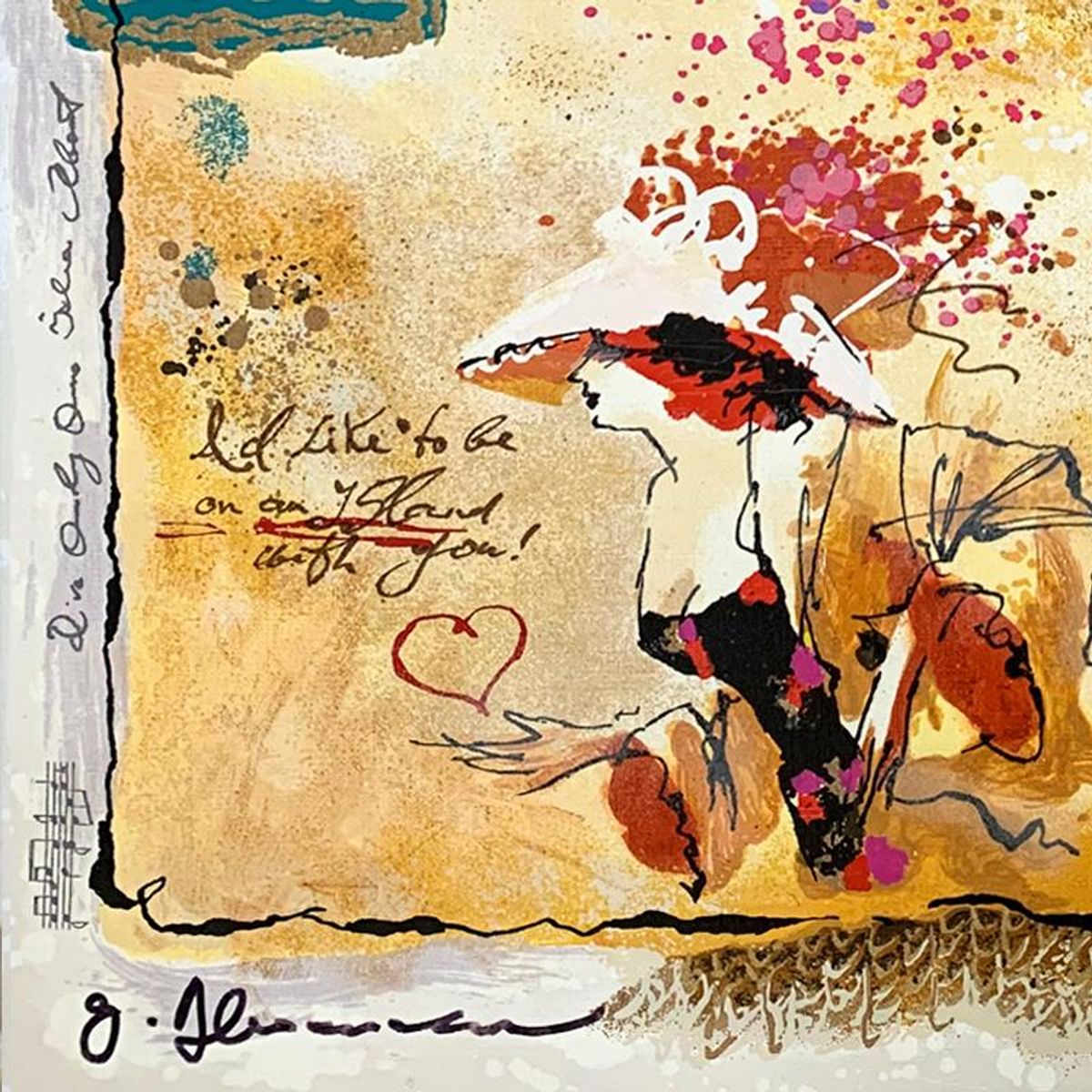 Alexander Galtchansky (1959-2008) and Tanya Wissotzky (1959-2006), Hand Signed Limited Edition Serigraph on Canvas with Letter of Authenticity.