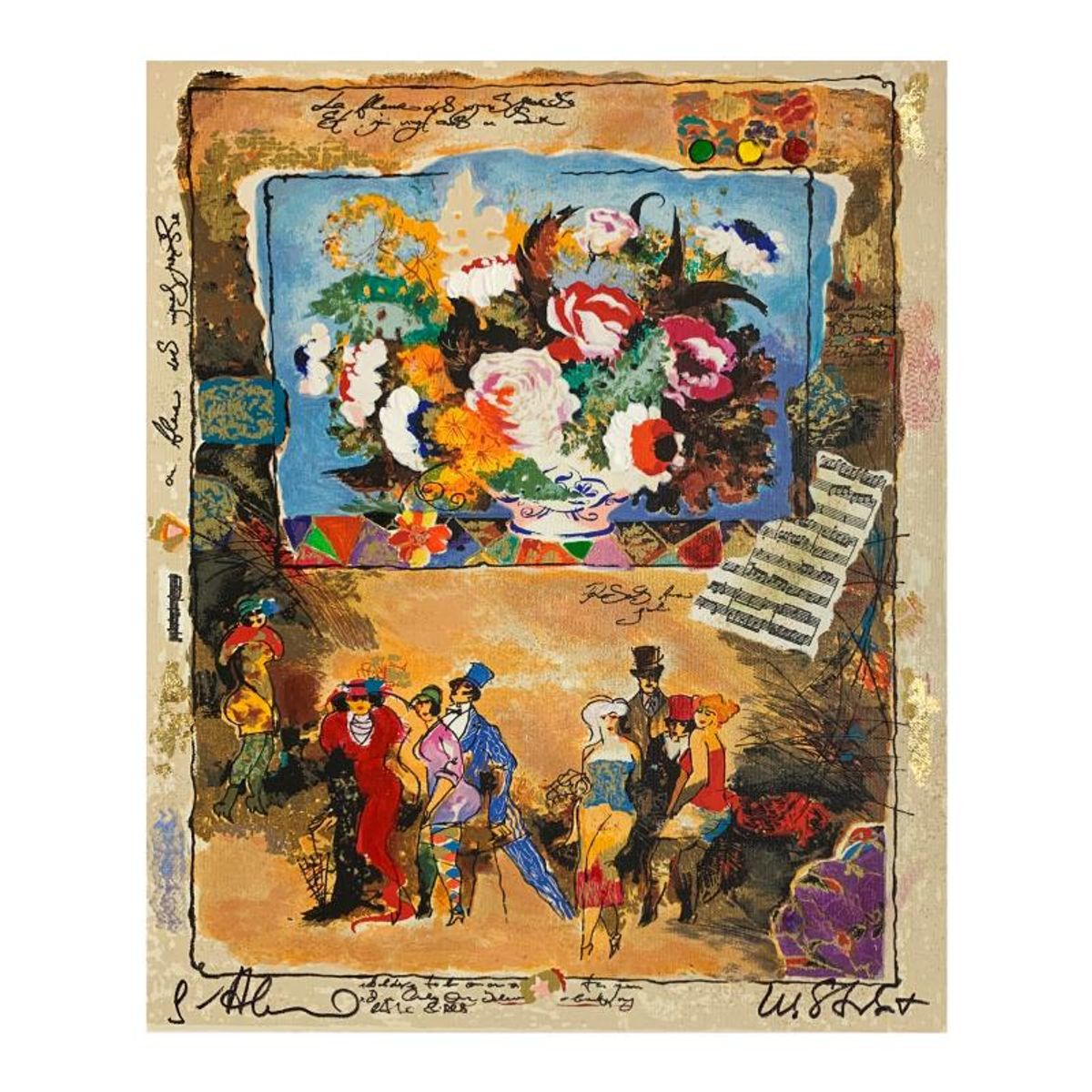 Alexander Galtchansky (1959-2008) and Tanya Wissotzky (1959-2006), Hand Signed Limited Edition Serigraph on Canvas with Letter of Authenticity.