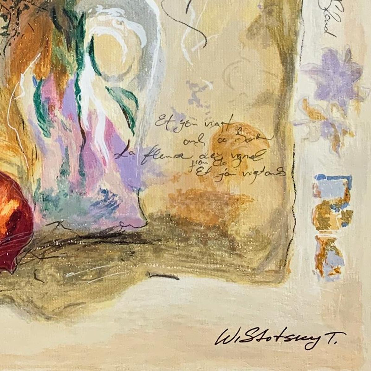 Alexander Galtchansky (1959-2008) and Tanya Wissotzky (1959-2006), Hand Signed Limited Edition Serigraph on Canvas with Letter of Authenticity.