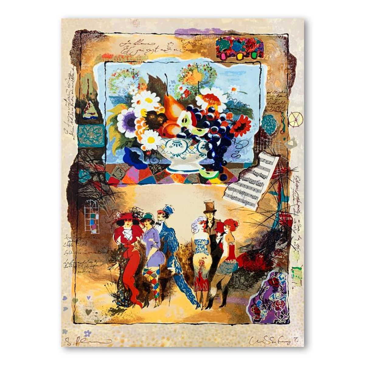 Alexander Galtchansky (1959-2008) and Tanya Wissotzky (1959-2006), Hand Signed Limited Edition Serigraph on Paper with Letter of Authenticity.