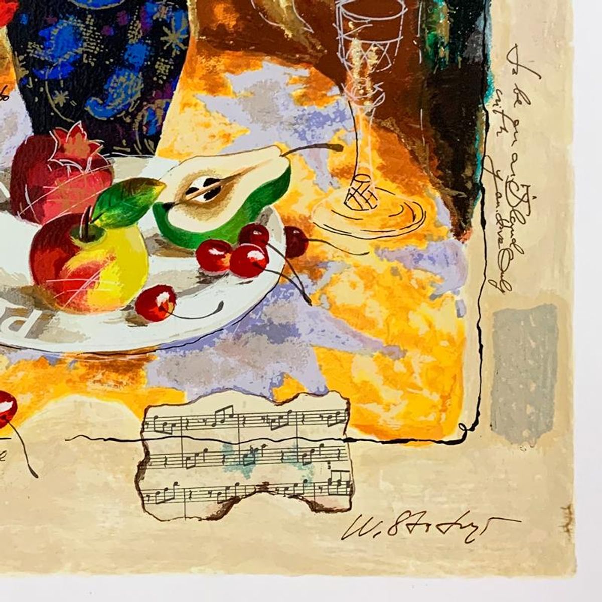 Alexander Galtchansky (1959-2008) and Tanya Wissotzky (1959-2006), "Red Flowers in a Vase" Hand Signed Limited Edition Serigraph on Paper with Letter of Authenticity.