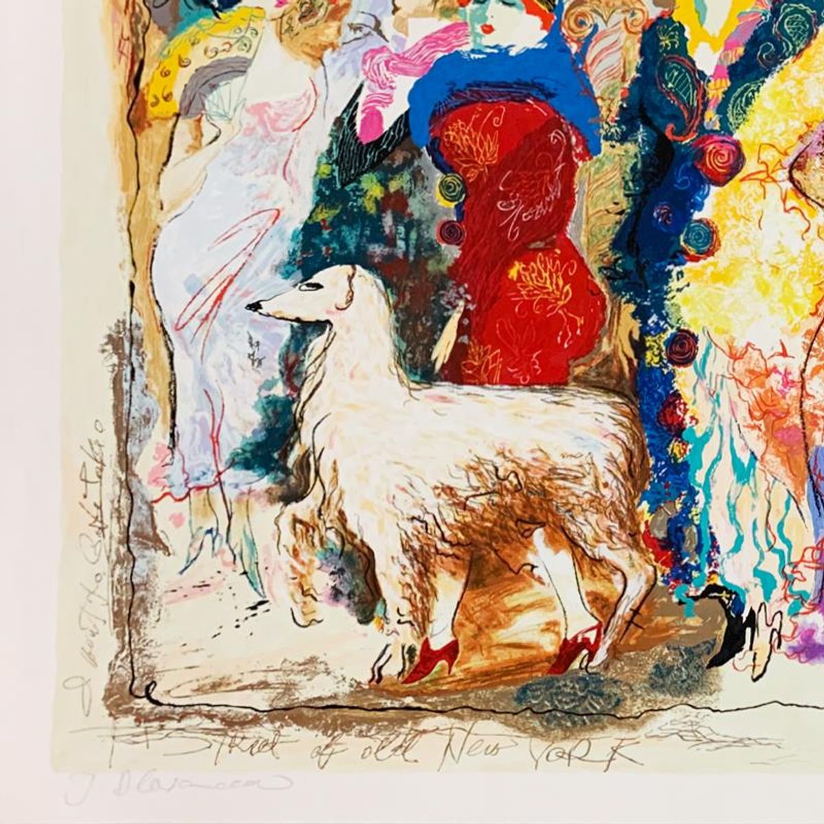 Alexander Galtchansky (1959-2008) and Tanya Wissotzky (1959-2006), Hand Signed Limited Edition Serigraph on Paper with Letter of Authenticity.