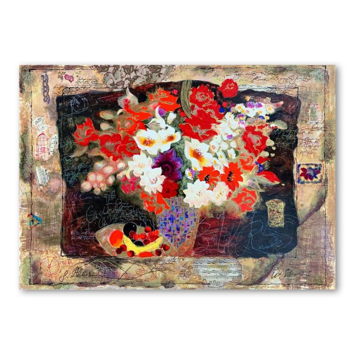 Alexander Galtchansky (1959-2008) and Tanya Wissotzky (1959-2006), Hand Signed Limited Edition Serigraph on Paper with Letter of Authenticity.