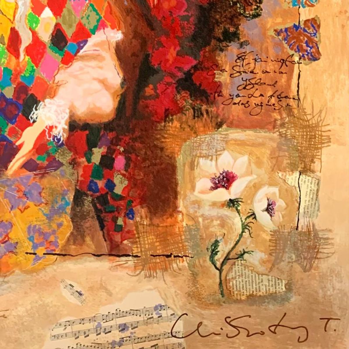 Alexander Galtchansky (1959-2008) and Tanya Wissotzky (1959-2006), Hand Signed Limited Edition Serigraph on Paper with Letter of Authenticity.