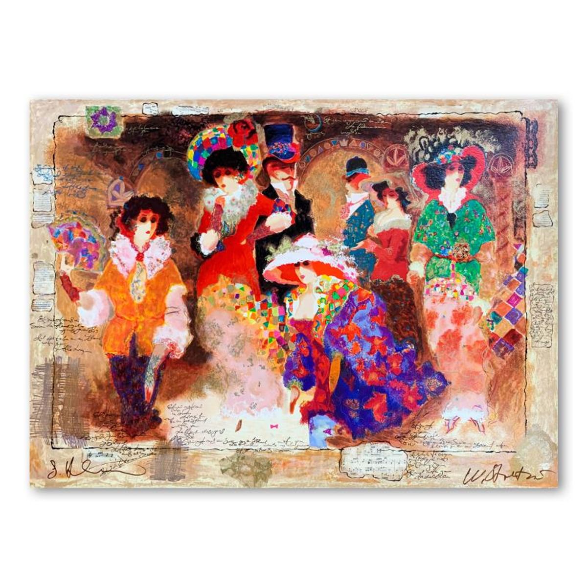 Alexander Galtchansky (1959-2008) and Tanya Wissotzky (1959-2006), "Love and Romance" Hand Signed Limited Edition Serigraph on Paper with Letter of Authenticity.