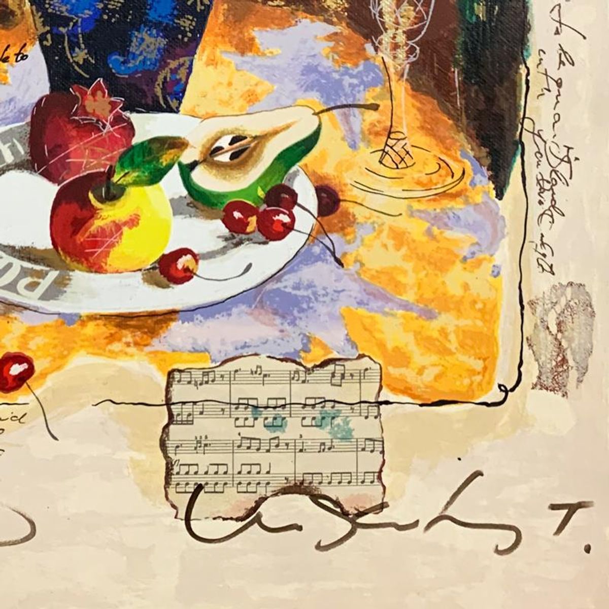 Alexander Galtchansky (1959-2008) and Tanya Wissotzky (1959-2006), Hand Signed Limited Edition Serigraph on Canvas with Letter of Authenticity.
