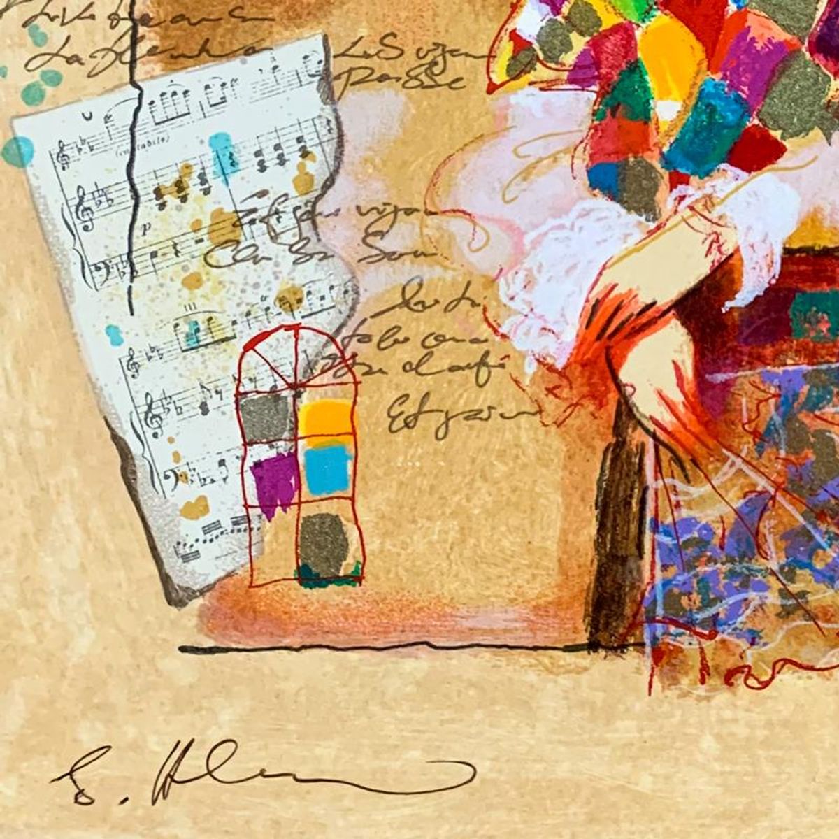 Alexander Galtchansky (1959-2008) and Tanya Wissotzky (1959-2006), Hand Signed Limited Edition Serigraph on Paper with Letter of Authenticity.