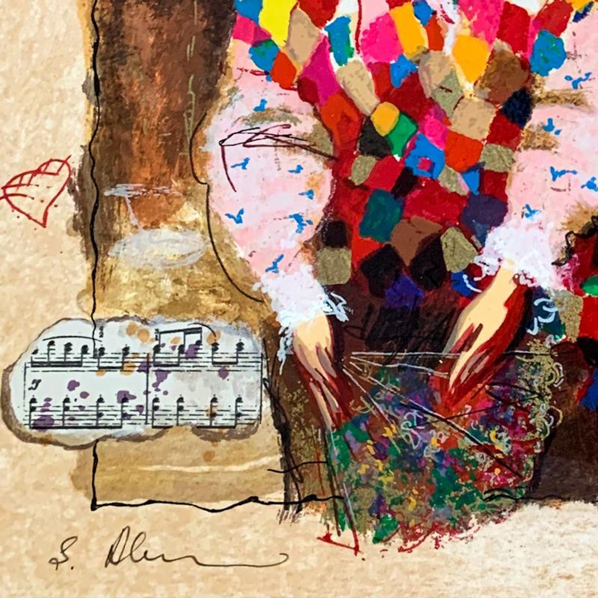 Alexander Galtchansky (1959-2008) and Tanya Wissotzky (1959-2006), "Memories of Venice" Hand Signed Limited Edition Serigraph on Paper with Letter of Authenticity.