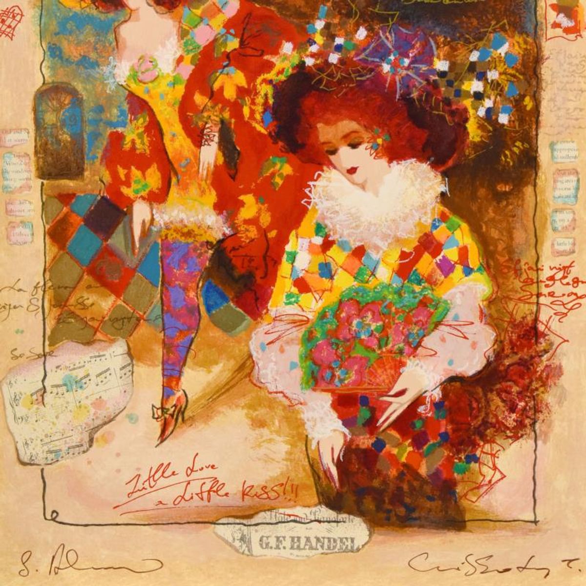 Alexander Galtchansky (1959-2008) and Tanya Wissotzky (1959-2006), Hand Signed Limited Edition Serigraph on Paper with Letter of Authenticity.