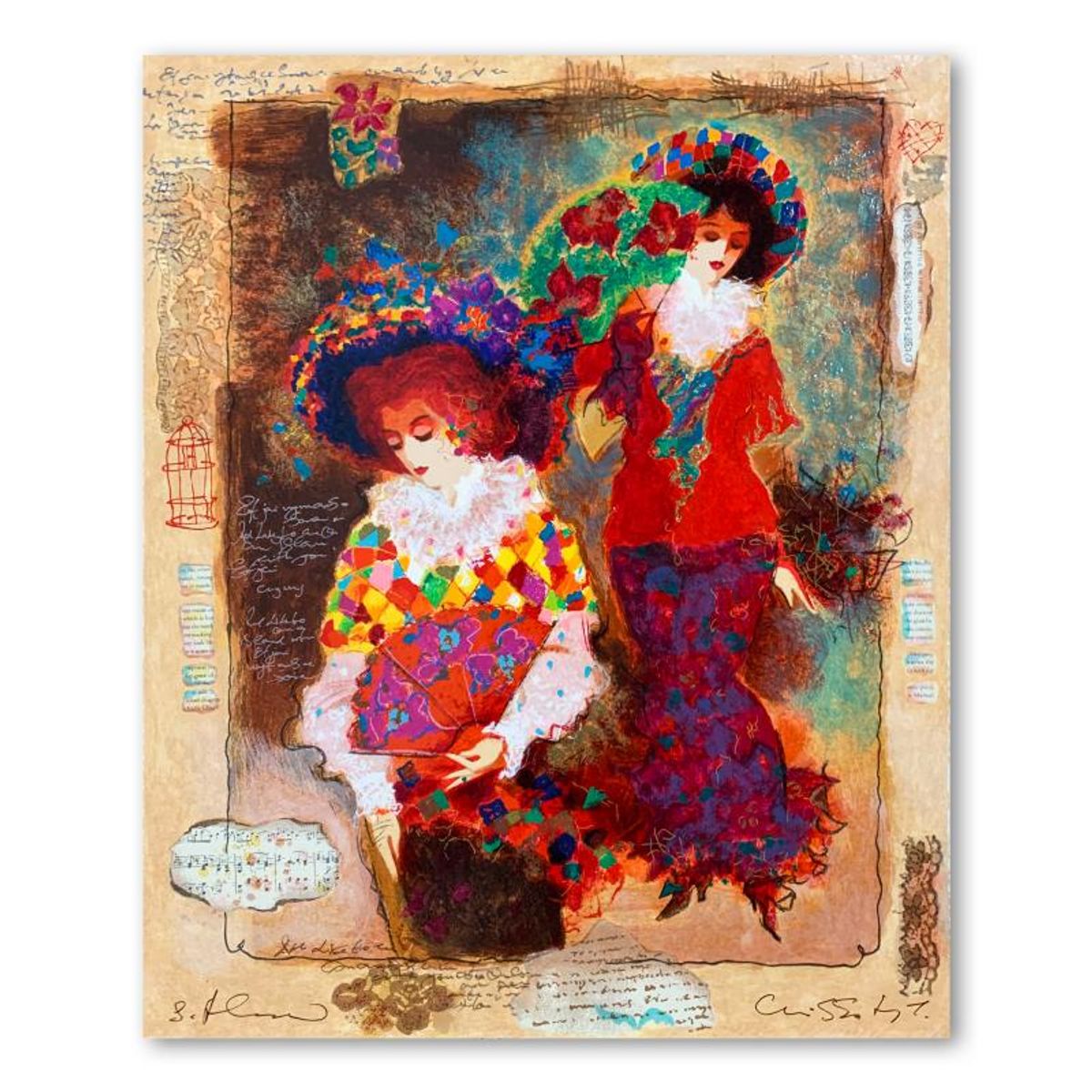 Alexander Galtchansky (1959-2008) and Tanya Wissotzky (1959-2006), Hand Signed Limited Edition Serigraph on Paper with Letter of Authenticity.