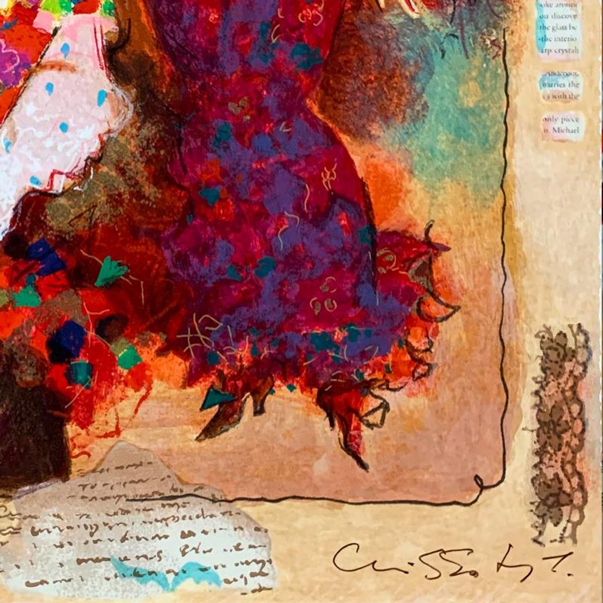 Alexander Galtchansky (1959-2008) and Tanya Wissotzky (1959-2006), Hand Signed Limited Edition Serigraph on Paper with Letter of Authenticity.