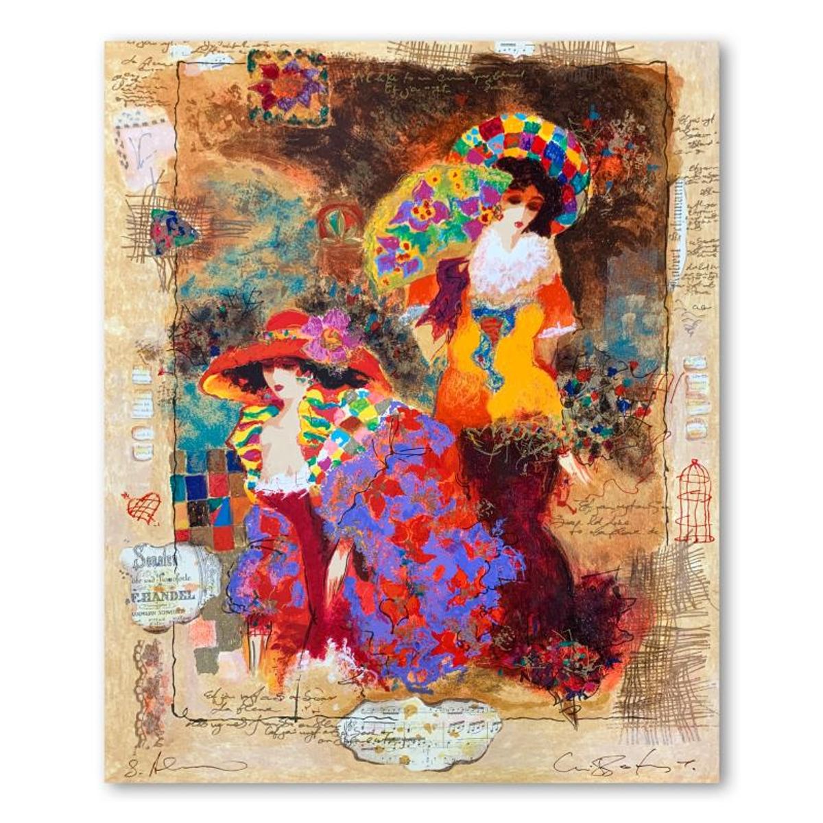 Alexander Galtchansky (1959-2008) and Tanya Wissotzky (1959-2006), "Waiting for the Party" Hand Signed Limited Edition Serigraph on Paper with Letter of Authenticity.
