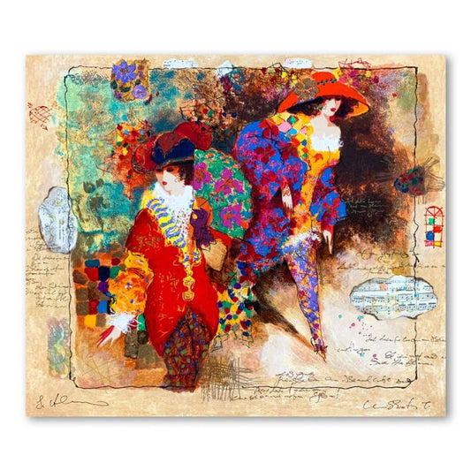 Alexander Galtchansky (1959-2008) and Tanya Wissotzky (1959-2006), "Passing Thought" Hand Signed Limited Edition Serigraph on Paper with Letter of Authenticity.