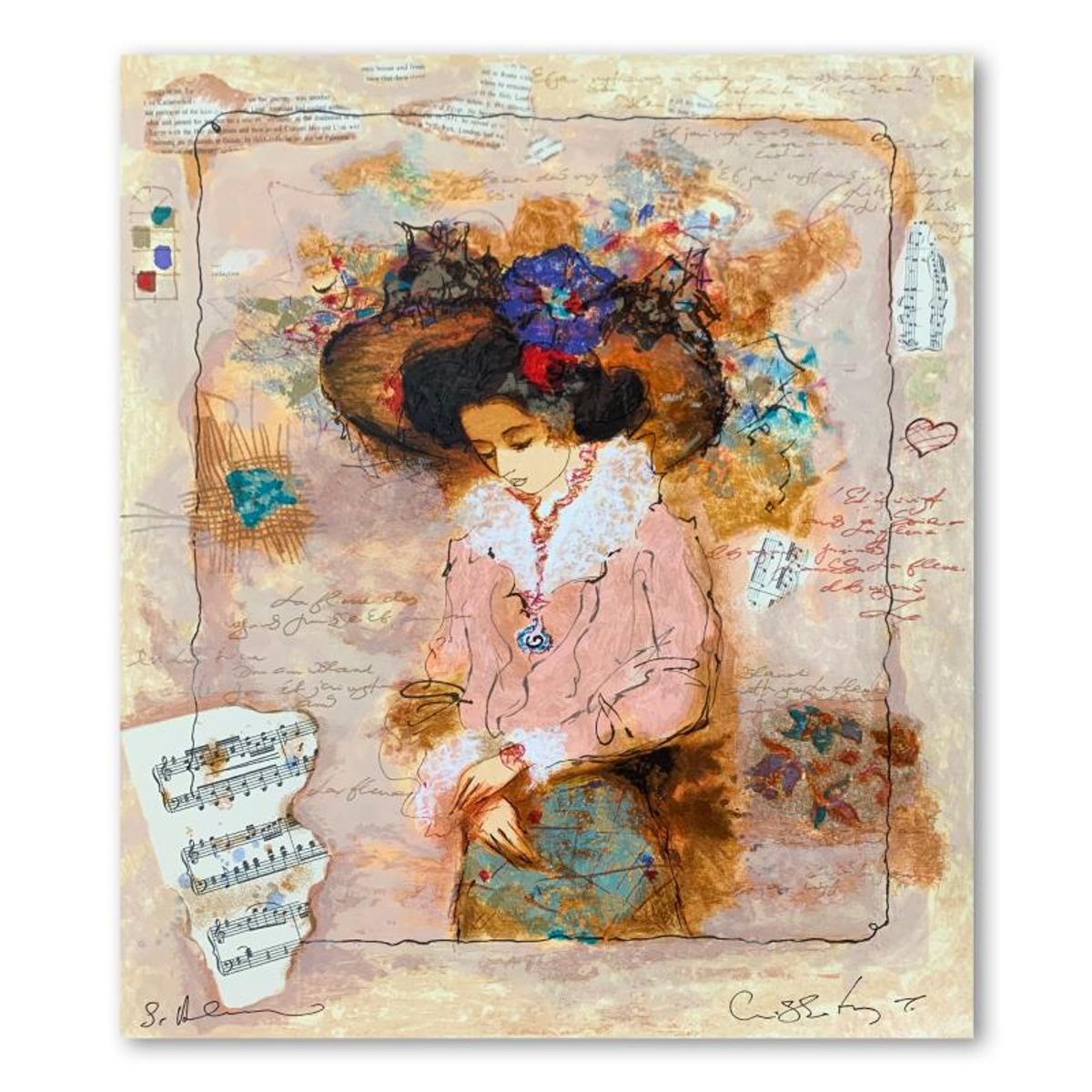 Alexander Galtchansky (1959-2008) and Tanya Wissotzky (1959-2006), "Emmanuel" Hand Signed Limited Edition Serigraph on Paper with Letter of Authenticity.