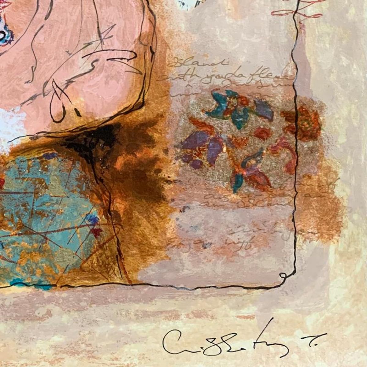 Alexander Galtchansky (1959-2008) and Tanya Wissotzky (1959-2006), "Emmanuel" Hand Signed Limited Edition Serigraph on Paper with Letter of Authenticity.