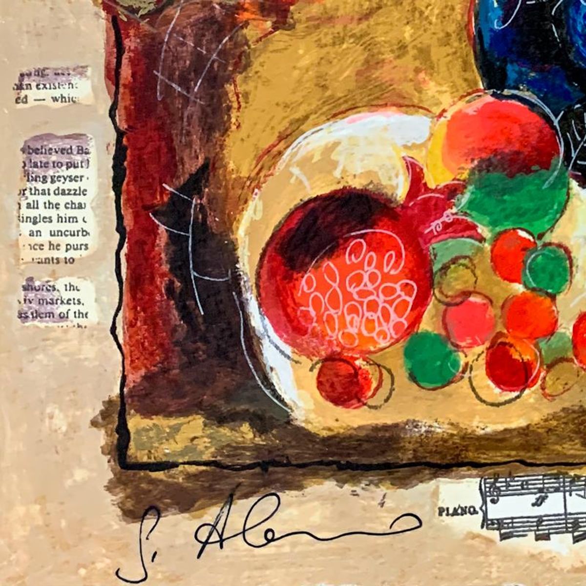 Alexander Galtchansky (1959-2008) and Tanya Wissotzky (1959-2006), Hand Signed Limited Edition Serigraph on Paper with Letter of Authenticity.
