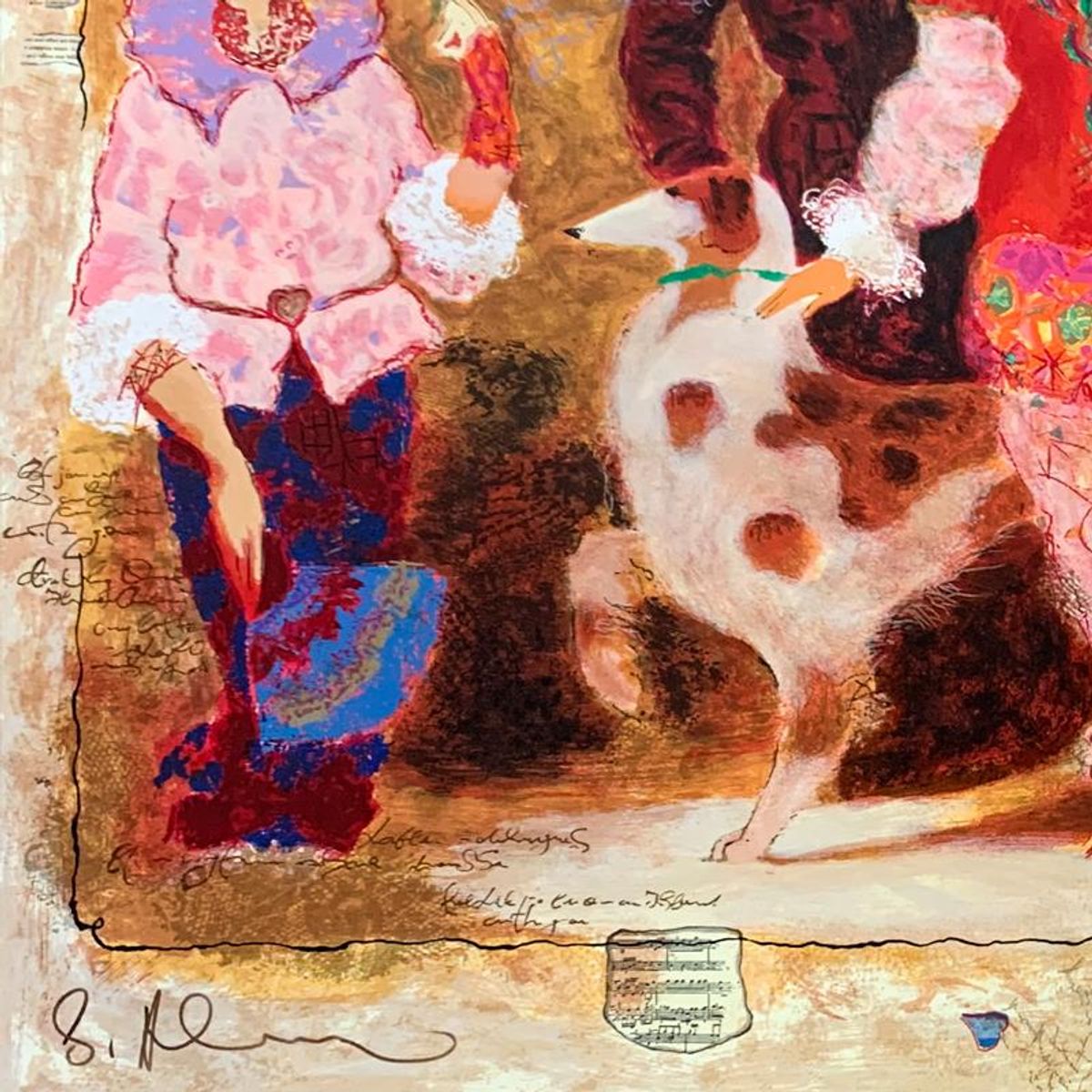 Alexander Galtchansky (1959-2008) and Tanya Wissotzky (1959-2006), "Nocturne II" Hand Signed Limited Edition Serigraph on Paper with Letter of Authenticity.