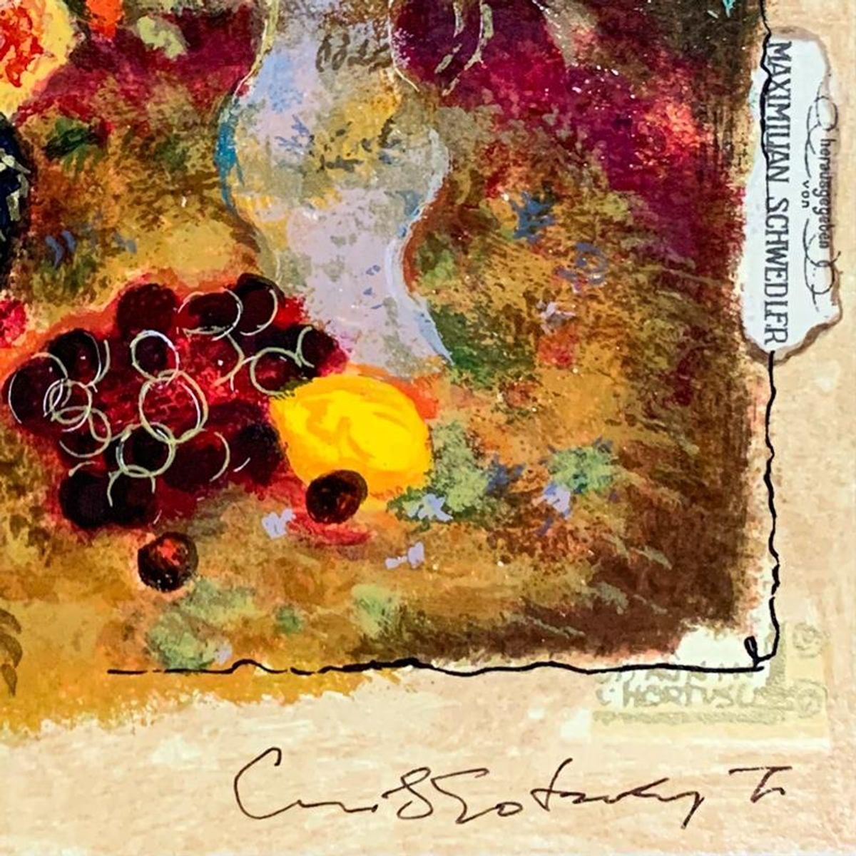 Alexander Galtchansky (1959-2008) and Tanya Wissotzky (1959-2006), Hand Signed Limited Edition Serigraph on Paper with Letter of Authenticity.