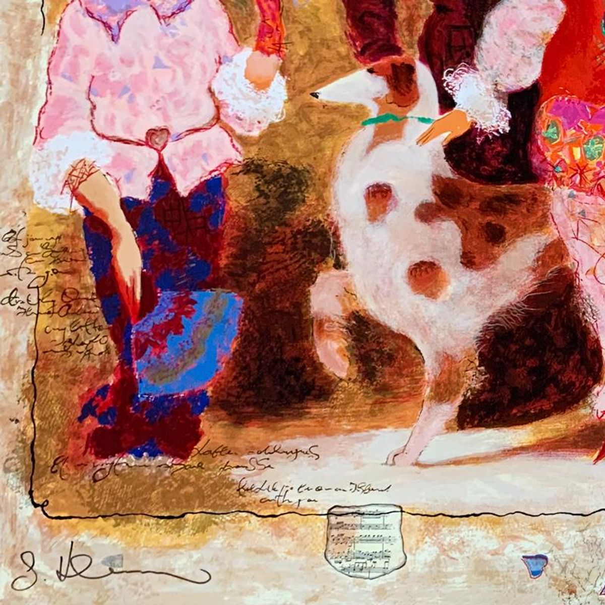 Alexander Galtchansky (1959-2008) and Tanya Wissotzky (1959-2006), "Nocturne II" Hand Signed Limited Edition Serigraph on Paper with Letter of Authenticity.