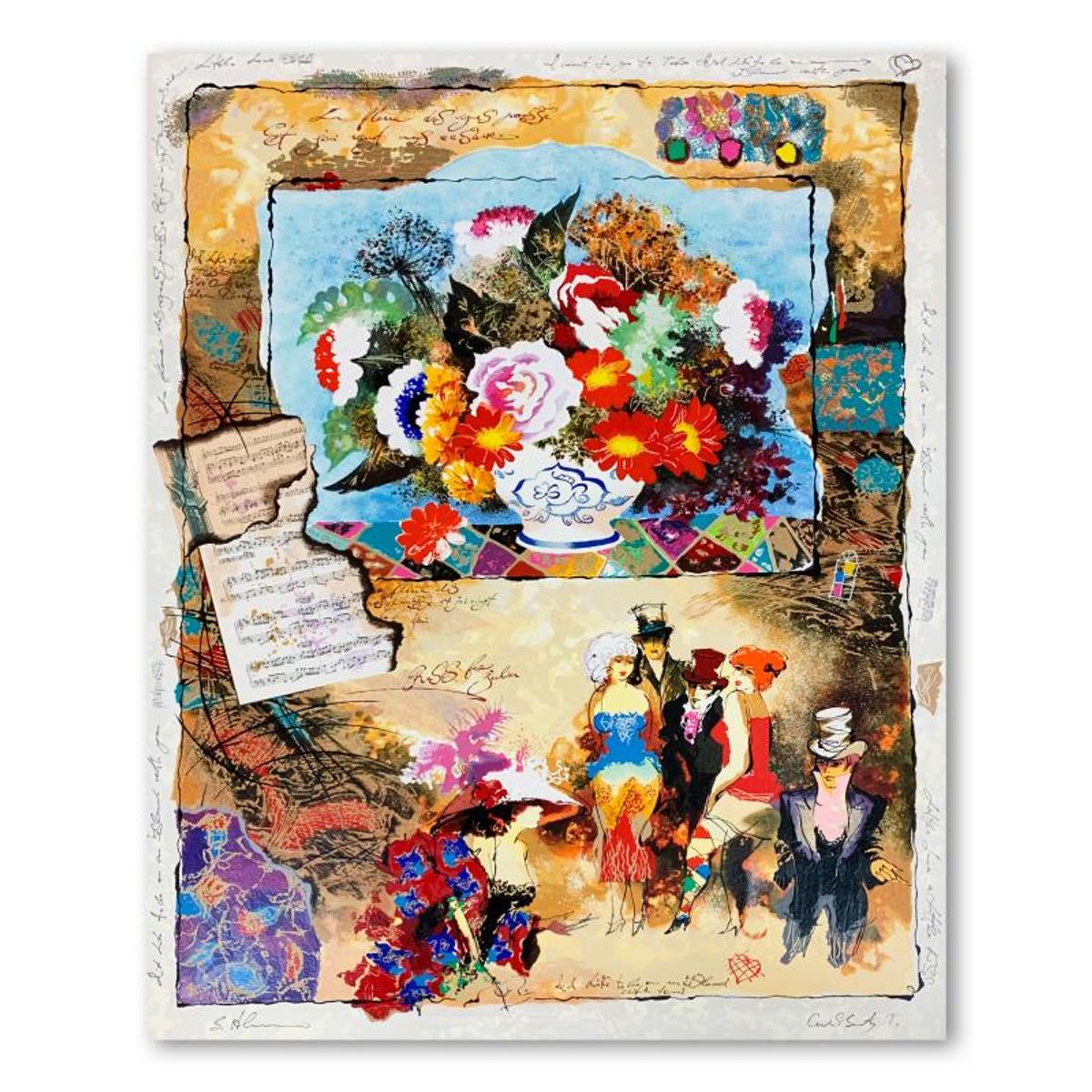 Alexander Galtchansky (1959-2008) and Tanya Wissotzky (1959-2006), Hand Signed Limited Edition Serigraph on Paper with Letter of Authenticity.