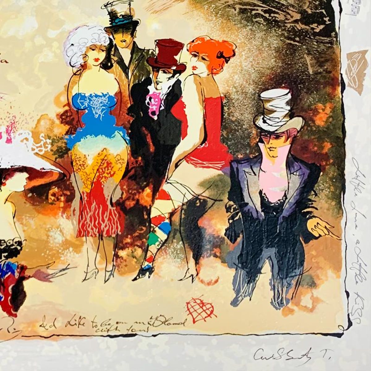 Alexander Galtchansky (1959-2008) and Tanya Wissotzky (1959-2006), Hand Signed Limited Edition Serigraph on Paper with Letter of Authenticity.