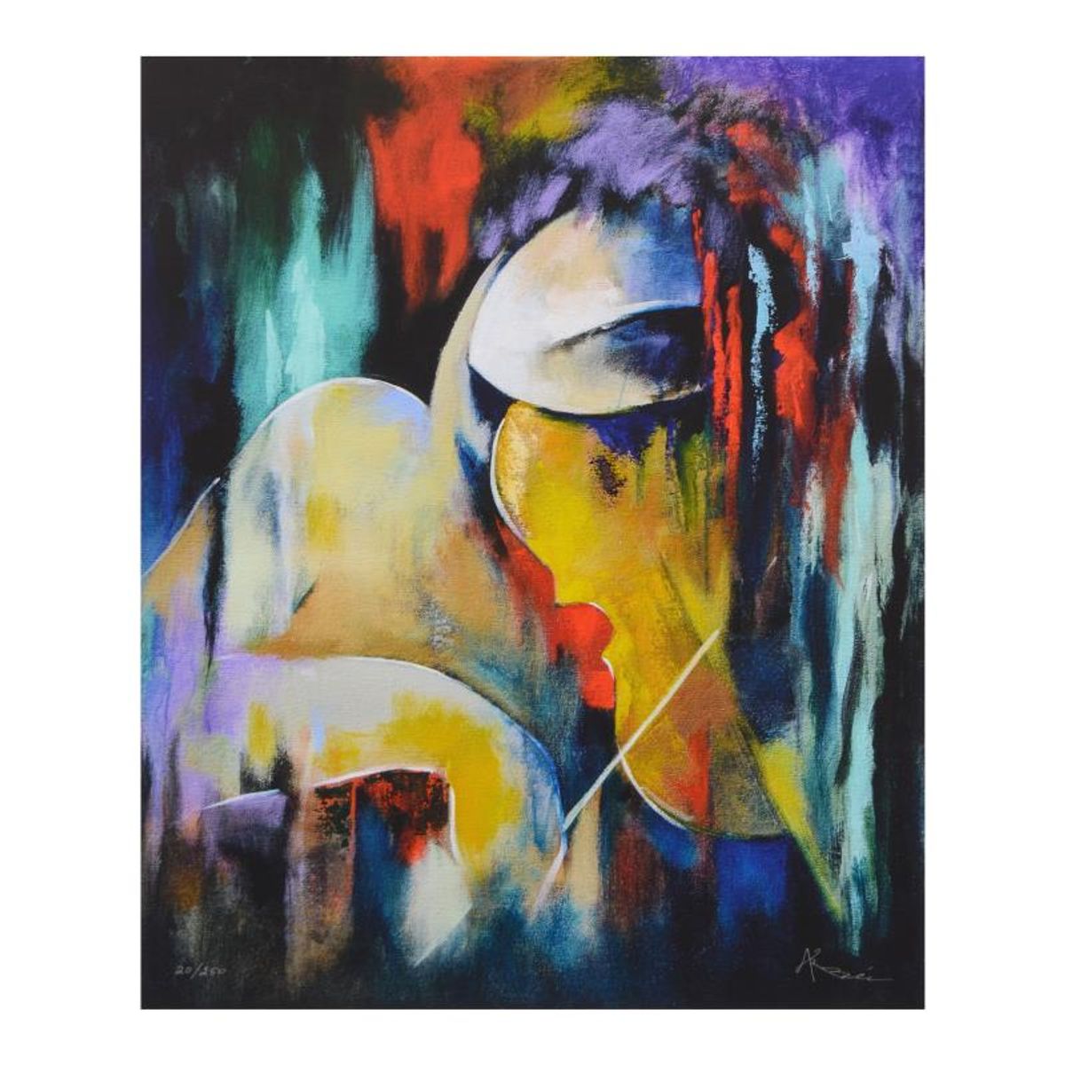 Arbe, "Virtuoso" Limited Edition on Canvas, Numbered and Hand Signed with Certificate of Authenticity.