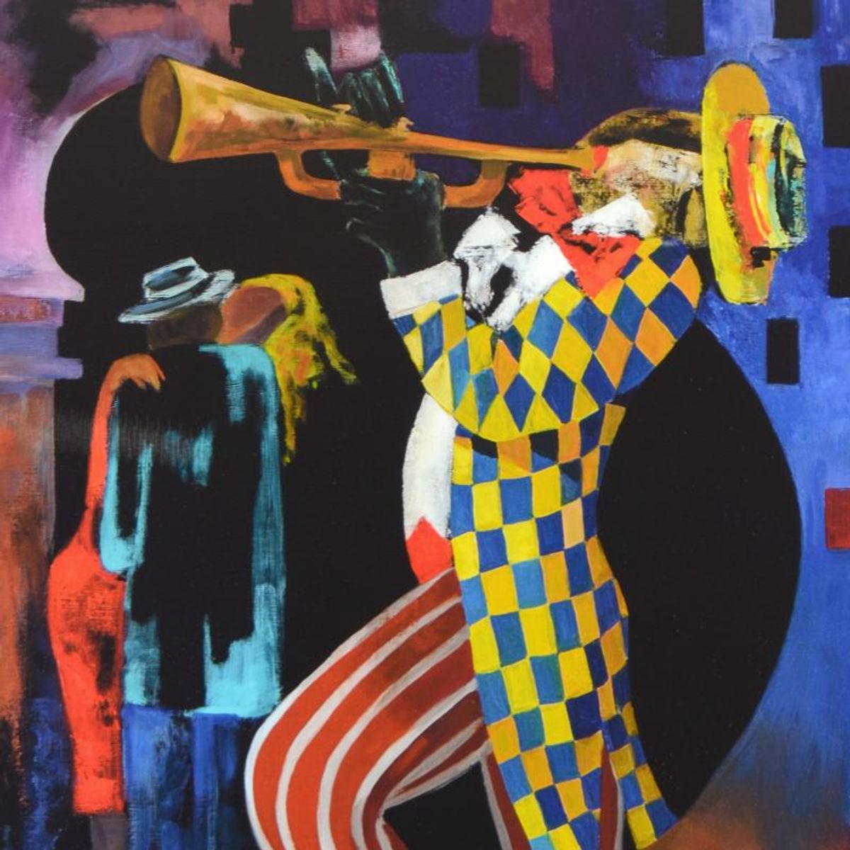 Arbe, "The Night is Young" Limited Edition on Canvas, Numbered and Hand Signed with Certificate of Authenticity.