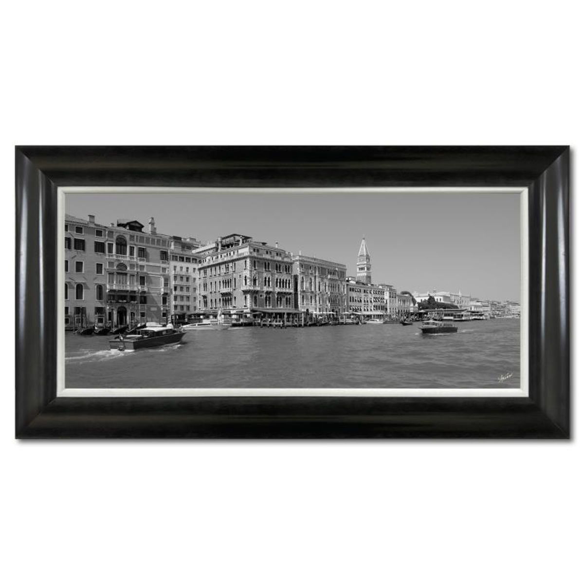 Misha Aronov, "Venice 1" Framed Limited Edition Photograph on Canvas, Numbered and Hand Signed with Letter of Authenticity.