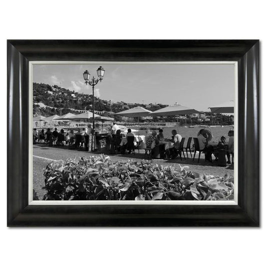 Misha Aronov, "Villefranche sur Mer" Framed Limited Edition Photograph on Canvas, Numbered and Hand Signed with Letter of Authenticity.