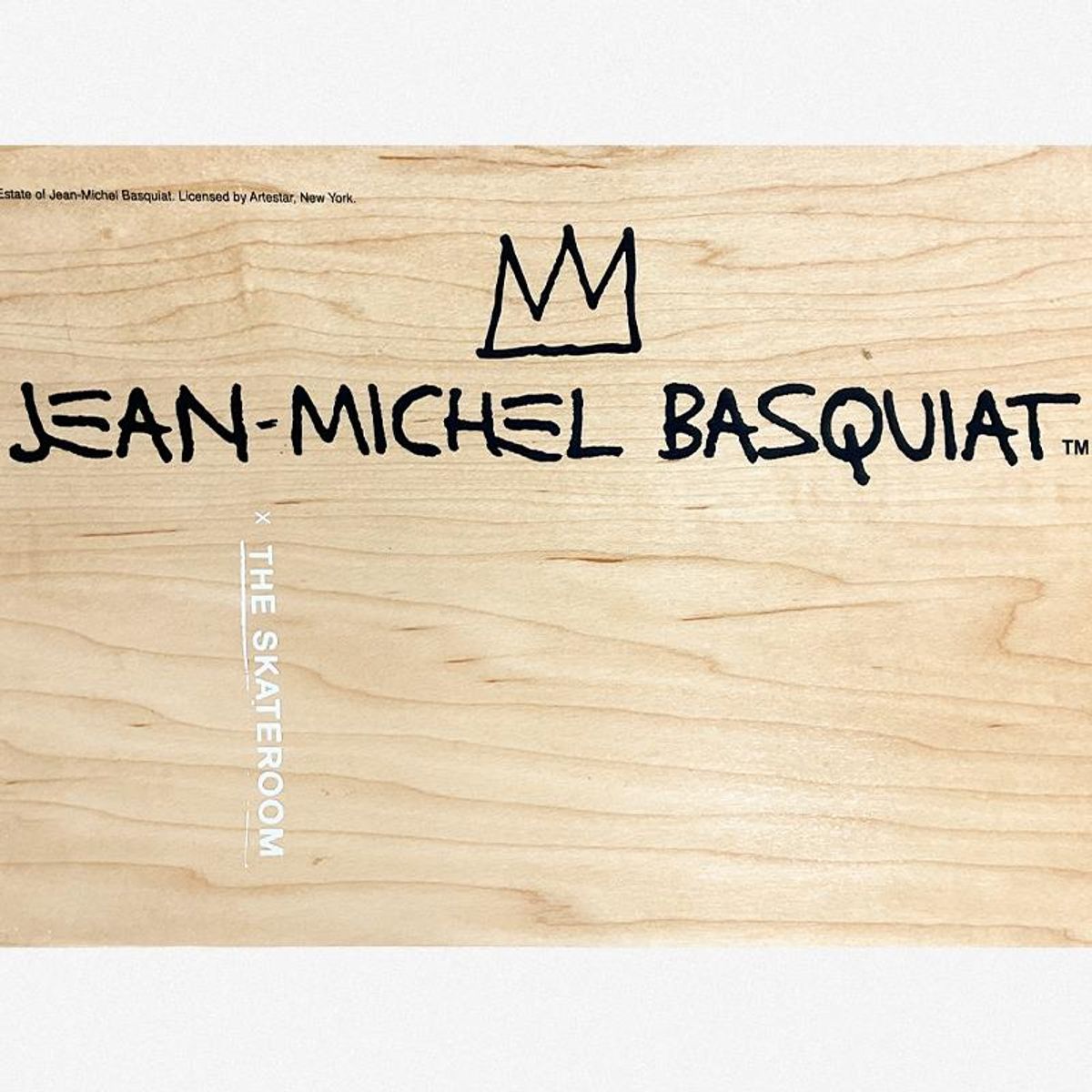 Jean-Michel Basquiat (1960-1988), "Rotterdam (1982)" Framed Skateboard Triptych, Plate Signed with Letter of Authenticity.