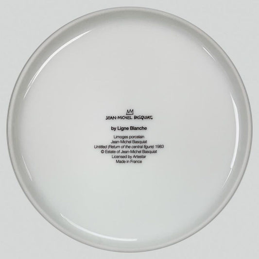 Jean-Michel Basquiat (1960-1988), "Untitled (Return of the Central Figure) 1983" Framed Limoges Porcelain Plate.