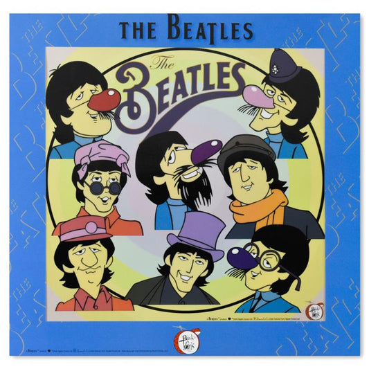 The Beatles, "Fab Faces" Limited Edition Sericel with Certificate of Authenticity.