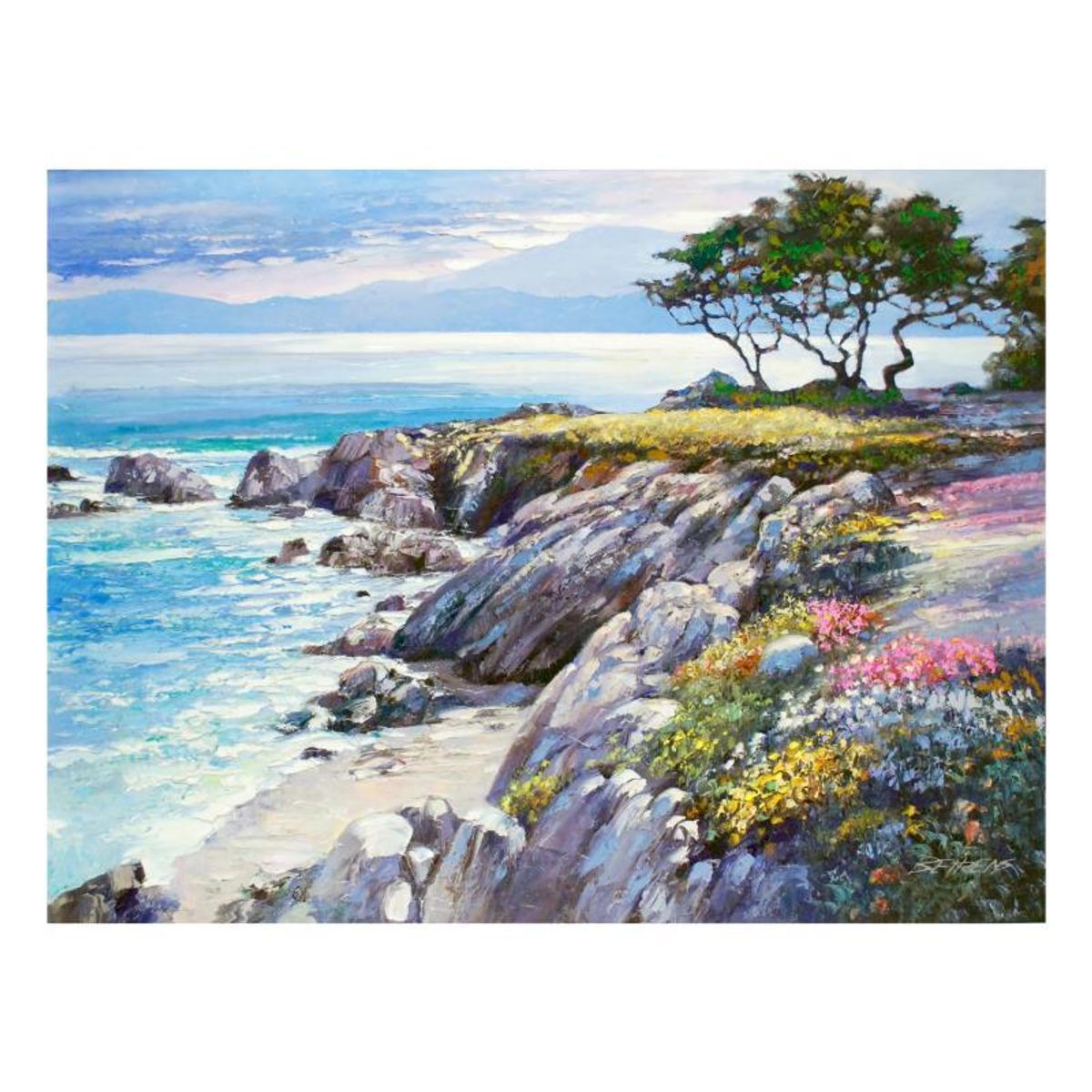 Howard Behrens (1933-2014), "Monterey Bay, After The Rain" Limited Edition on Canvas, Numbered and Signed with COA.
