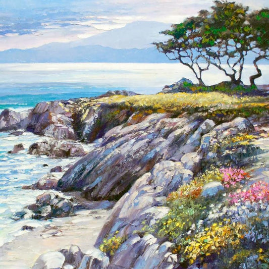 Howard Behrens (1933-2014), "Monterey Bay, After The Rain" Limited Edition on Canvas, Numbered and Signed with COA.
