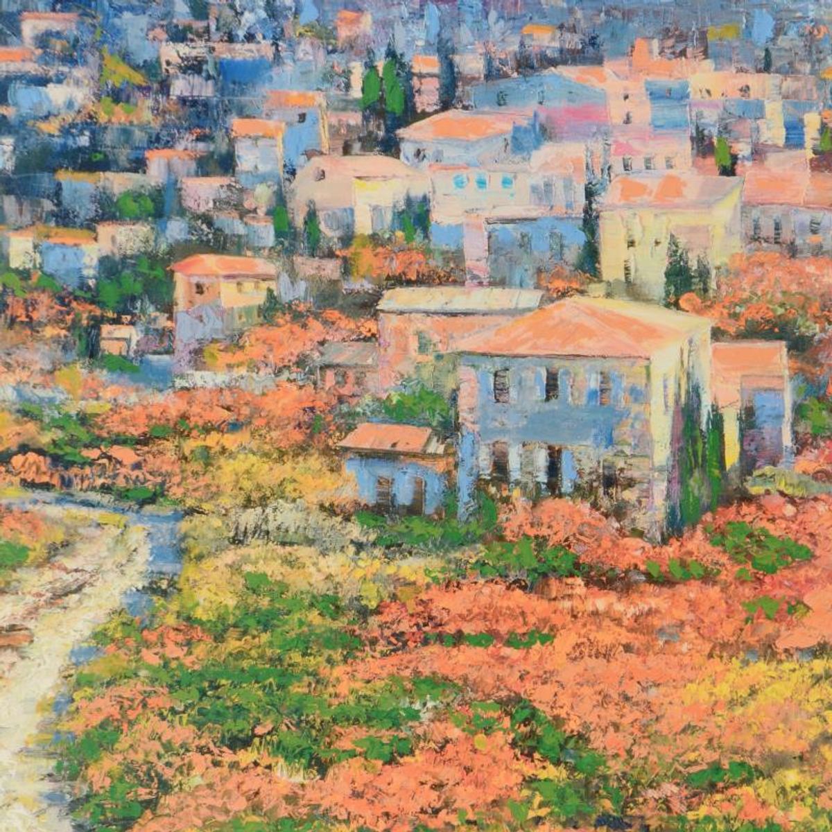 Howard Behrens (1933-2014), "Tuscany" Limited Edition on Canvas, Numbered and Signed with COA.