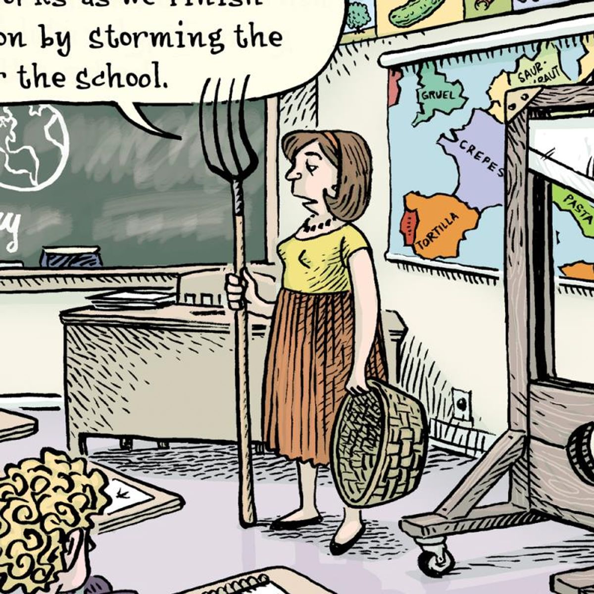 Bizarro, "French Rev" Numbered Limited Edition Hand Signed by creator Dan Piraro; Letter of Authenticity.