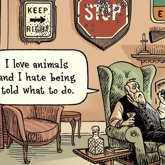 Bizarro, "Sign Hunter" Numbered Limited Edition Hand Signed by creator Dan Piraro; Letter of Authenticity.