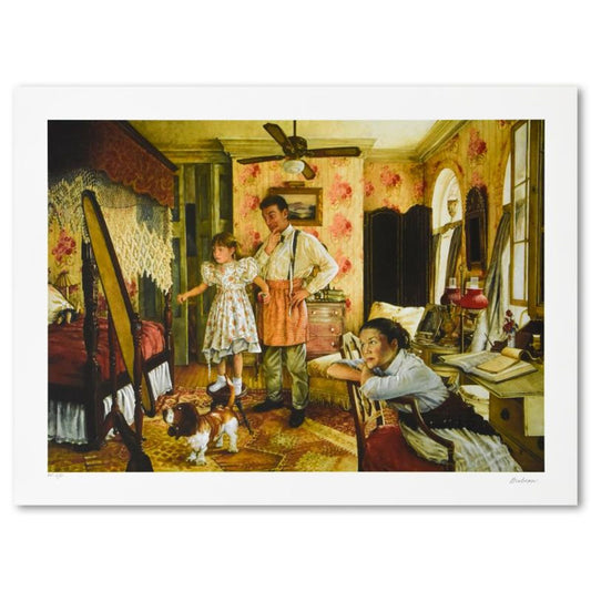 Susan Brabeau, "Not Quite Right" Limited Edition Seriolithogrpah, Numbered and Hand Signed with Letter of Authenticity.