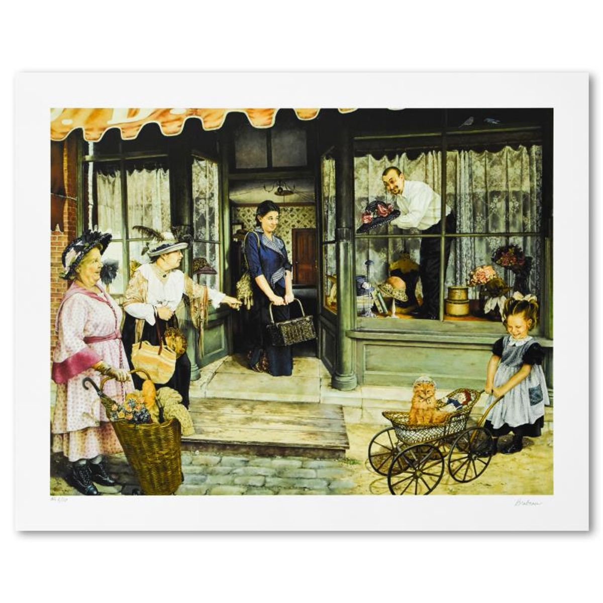 Susan Brabeau, "Snatched Away" Limited Edition Seriolithogrpah, Numbered and Hand Signed with Letter of Authenticity.