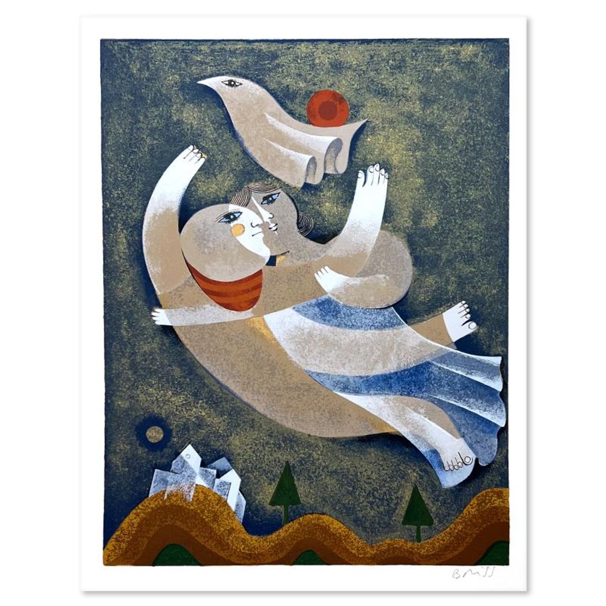 Samy Briss, Limited Edition Serigraph, Hand Signed and Numbered with Letter of Authenticity.