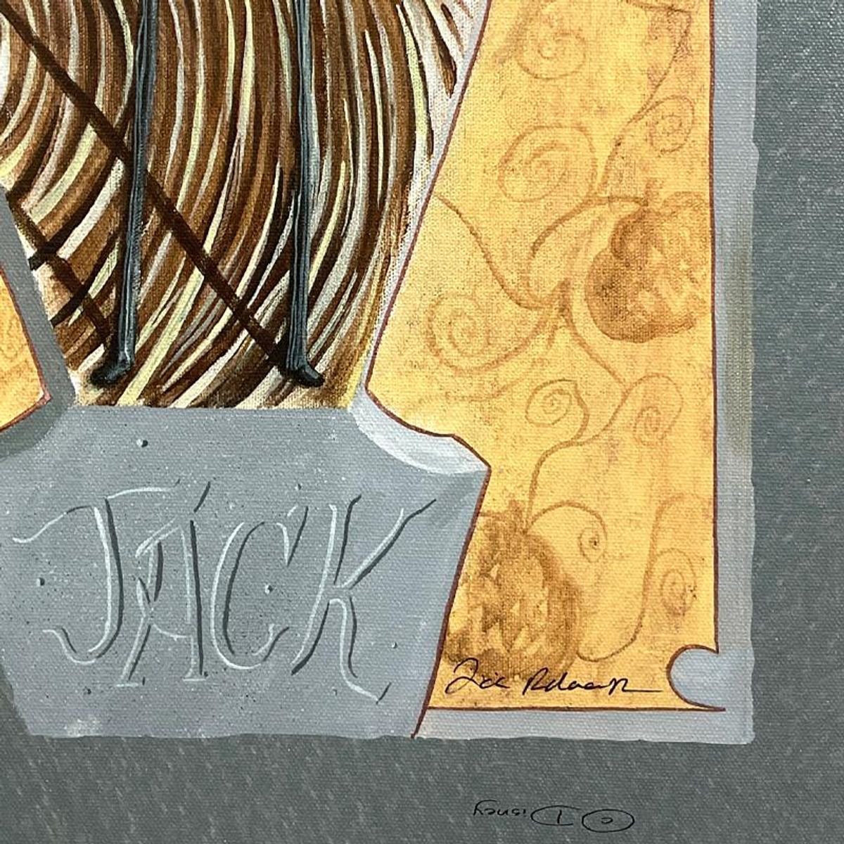 Tricia Buchanan-Benson, "Jack" Limited Japanese Edition on Canvas from Disney Fine Art, Numbered and Hand Signed with Letter of Authenticity